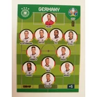 207 Line-Up FANS - Line-up focis kártya (Germany) EURO 2020