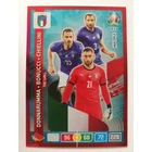 437 Gianluigi Donnarumma / Leonardo Bonucci / Giorgio Chiellini MULTIPLE - The Wall focis kártya (Italy) EURO 2020