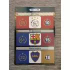 1 AFC Ajax, FC Barcelona, Boca Juniors FIFA365 logo focis kártya