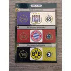 2 RSC Anderlecht, FC Bayern München, Borussia Dortmund FIFA365 logo focis kártya