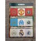 7 Manchester United FC, Olympique de Marseille, Real Madrid CF FIFA365 logo focis kártya 7 Manchester United FC, Olympique de Marseille, Real Madrid CF FIFA365 logo focis kártya