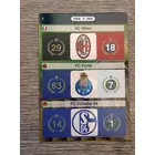 8 AC Milan, FC Porto, FC Schalke 04 FIFA365 logo focis kártya