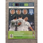 312 Gareth Bale, Cristiano Ronaldo, Karim Benzema Attacking Trio (Real Madrid CF) focis kártya