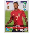 71 Ansu Fati BASE - Team Mates focis kártya (Spain) EURO2020 KICKOFF