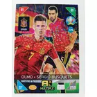 349 Dani Olmo / Sergio Busquets MULTIPLE - Maestros & Prodigies focis kártya (Spain) EURO2020 KICKOFF