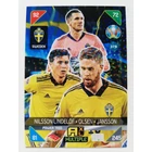 375 Victor Nilsson Lindelöf / Robin Olsen / Pontus Jansson MULTIPLE - Power Trios focis kártya (Sweden) EURO2020 KICKOFF