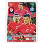 376 Merih Demiral / Ozan Kabak / Zeki Çelik MULTIPLE - Power Trios focis kártya (Turkey) EURO2020 KICKOFF