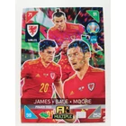 378 Daniel James / Gareth Bale / Kieffer Moore MULTIPLE - Power Trios focis kártya (Wales) EURO2020 KICKOFF