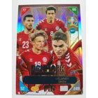 407 Thomas Delaney / Pierre-Emile Hojberg / Daniel Wass / Andreas Skov Olsen NORDIC EDITION - Scandinavian Stars focis kártya (Denmark) EURO2020 KICKOFF