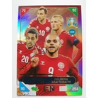 408 Christian Eriksen / Kasper Dolberg / Yussuf Poulsen / Martin Braithwaite NORDIC EDITION - Scandinavian Stars focis kártya (Denmark) EURO2020 KICKOFF