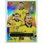 414 Marcus Berg / Dejan Kulusevski / Emil Forsberg NORDIC EDITION - Scandinavian Stars focis kártya (Sweden) EURO2020 KICKOFF