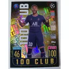 458 Neymar Jr 100 Club focis kártya (Paris Saint-Germain) MATCH ATTAX BL 2021-22
