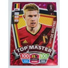 2 Kevin De Bruyne RARE / Top Master focis kártya (Belgium) Qatar VB 2022