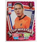 8 Virgil van Dijk RARE / Top Master focis kártya (Netherlands) Qatar VB 2022