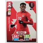 72 Jonathan David CORE / Hero focis kártya (Canada) Qatar VB 2022