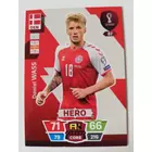 87 Daniel Wass CORE / Hero focis kártya (Denmark) Qatar VB 2022