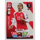 89 Yussuf Poulsen CORE / Hero focis kártya (Denmark) Qatar VB 2022