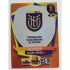 95 Team Crest FANS / Team Crest focis kártya (Ecuador) Qatar VB 2022