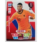 183 Denzel Dumfries CORE / Hero focis kártya (Netherlands) Qatar VB 2022