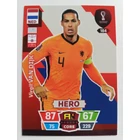 184 Virgil van Dijk CORE / Hero focis kártya (Netherlands) Qatar VB 2022