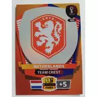 185 Team Crest FANS / Team Crest focis kártya (Netherlands) Qatar VB 2022