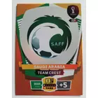 221 Team Crest FANS / Team Crest focis kártya (Saudi Arabia) Qatar VB 2022