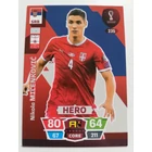 235 Nikola Milenković CORE / Hero focis kártya (Serbia) Qatar VB 2022