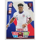 287 Yunus Musah CORE / Hero focis kártya (USA) Qatar VB 2022