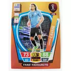 339 Edinson Cavani FANS / Fans’ Favourite focis kártya (Uruguay) Qatar VB 2022