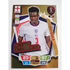411 Bukayo Saka GOLD / Game Changer focis kártya (England) Qatar VB 2022
