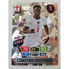 LE-BS Bukayo Saka Limited Edition focis kártya (England) Qatar VB 2022