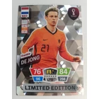 LE-FDJ Frenkie de Jong Limited Edition focis kártya (Netherlands) Qatar VB 2022
