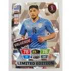 LE-FV Federico Valverde Limited Edition focis kártya (Uruguay) Qatar VB 2022