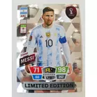 LE-LM Lionel Messi Limited Edition focis kártya (Argentina) Qatar VB 2022