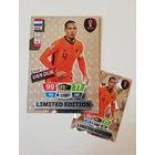 XXL-VVD Virgil van Dijk XXL Limited Edition focis kártya (Netherlands) Qatar VB 2022