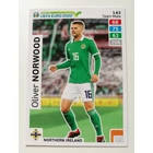 143 Oliver Norwood Team Mate (Northern Ireland)" RTE2020 focis kártya