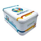 Kép 1/5 - NAGY díszdoboz focis kártyákhoz EURO 2021 KickOff  7 NORDIC csomag kártyával + 1 limiteddel (65 kártyalap)