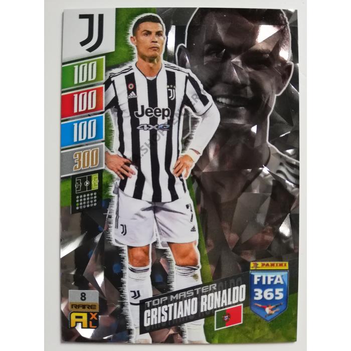 8 Cristiano Ronaldo RARE / Top Master focis kártya (Juventus) FIFA365 ...