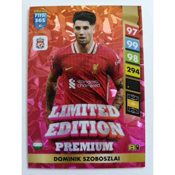 2024-25 プレミアリーグ リバプール SZOBOSZLAI 8番Lサイズ 2024-25 Prizm EPL Premier League Liverpool Dominik