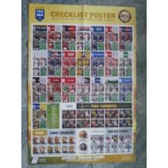 UEPOS01. FIFA 365 UPDATE Checklist poszter focis kártya