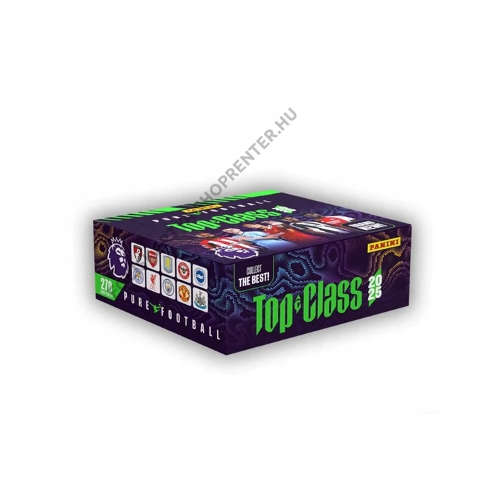 TOP CLASS 2025 focis kártya csomag - 24 csomagos BONTATLAN DISPLAY