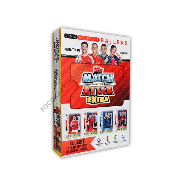 MATCH ATTAX Extra 2025  Nagy díszdoboz 44 KÁRTYÁVAL, ebből 4 limitálttal - BOX OFFICE BALLERS