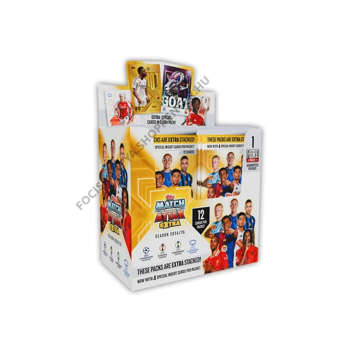 Match Attax Extra 2024-25 focis kártya csomag - 24 darabos - DISPLAY DOBOZ