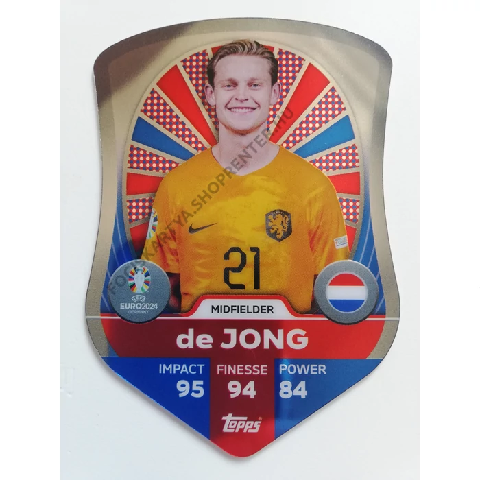 SC5 Frenkie de Jong Chrome Pro Elite Shield focis kártya