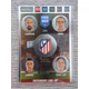 394 Juanfran / Godin / Giménez / Filipe Luiz MULTIPLE Defensive Line-Up (Csapata: Atlético de Madrid) focis kártya